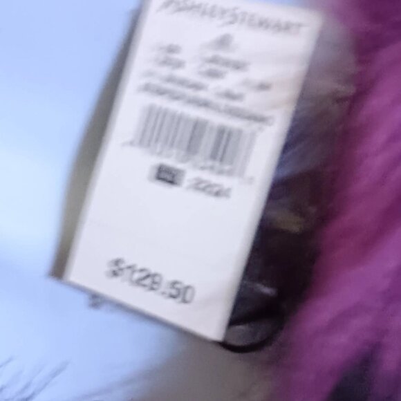 Step into the spotlight with this STUNNING purple & black never-worn faux fur! - Picture 4 of 11